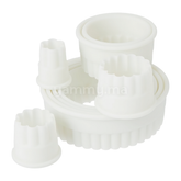 SET. 9 Emporte-pièces Ronds en Plastique Hauteur 3.5 cm